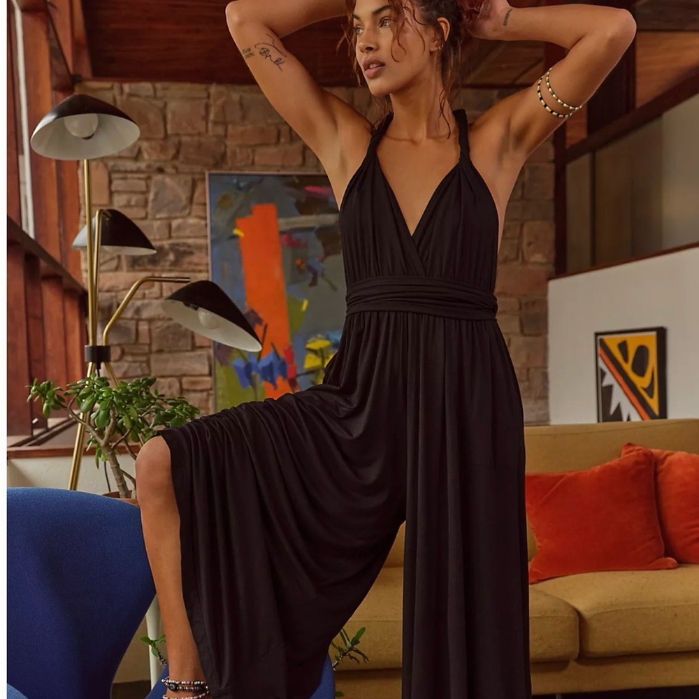 Free People Dani Convertible Open-Back One-Piece